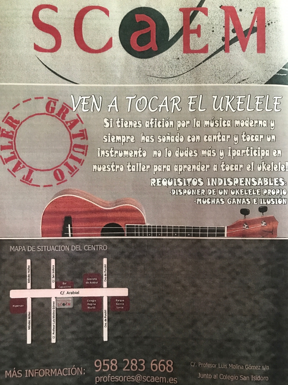 ©Ayto.Granada: Enredate: Taller de Ukelele